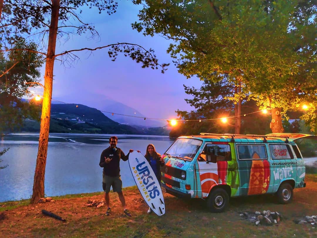 La base al lago di Santa Giustina