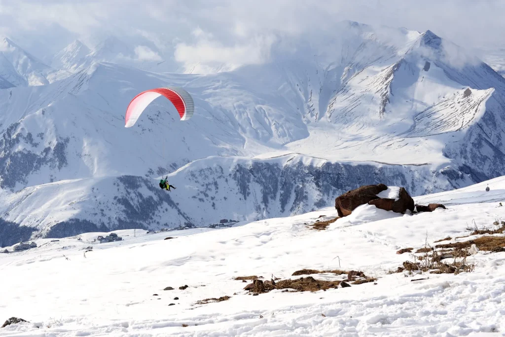 Parapendio in inverno