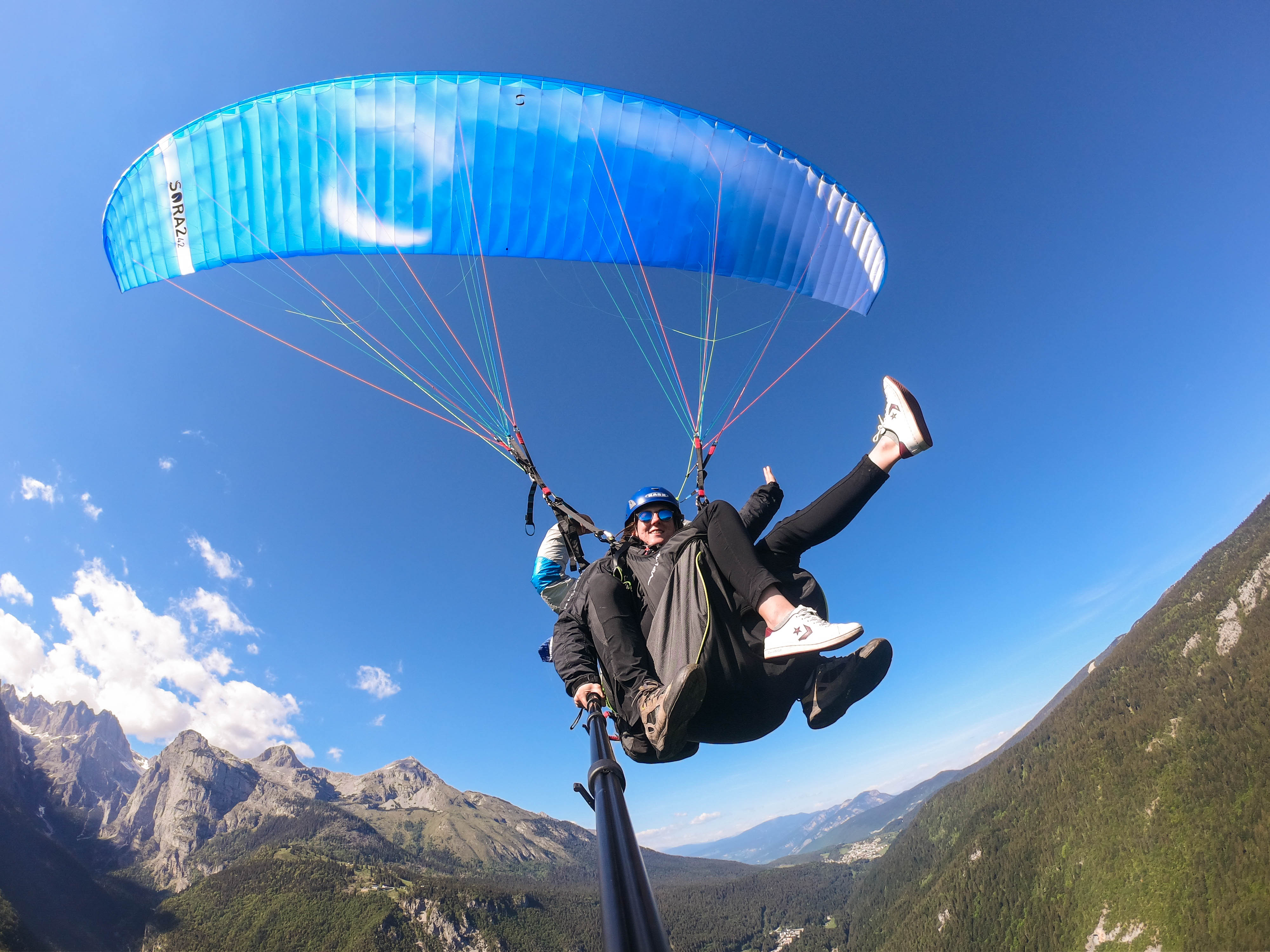 parapendio biposto in val di Sole