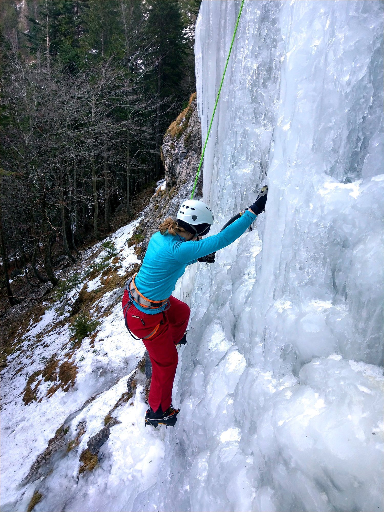 Arrampicata su ghiaccio in Trentino