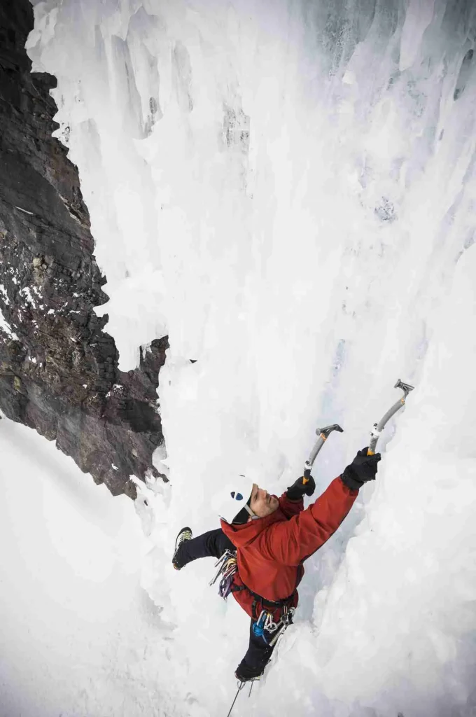 Ice climbing in Val di Sole