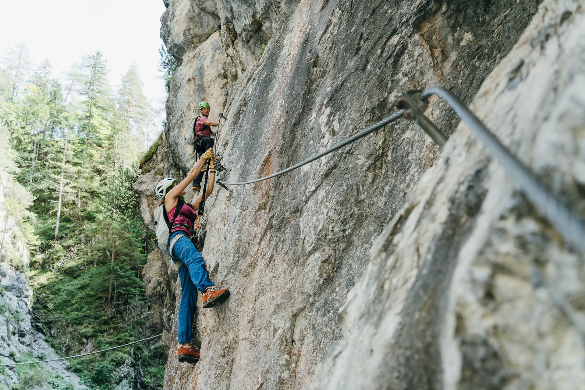 Via Ferrata Barba Di Fior Val Di Sole Trentino